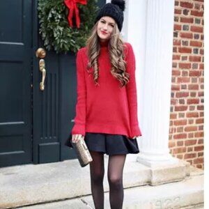 ASOS DESIGN skater skirt in black 4P PETITE